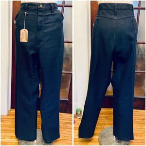 1970s 1980s Dark Navy Wrangler Sta-Prest Trousers Mod Cowboy Disco